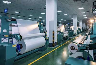 中國巨石生產(chǎn)的電子紡織布。中國巨石供圖